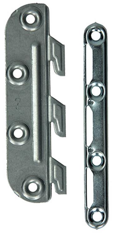 Afbeelding laden in galerijviewer, Mack 1013463 - set van 4 ledikanthaken blank 135mm | 5 stuks