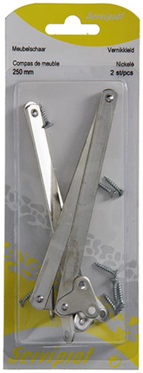 Afbeelding laden in galerijviewer, Mack 1013344 - 2 meubelscharen vernikkeld 250 mm | 5 stuks
