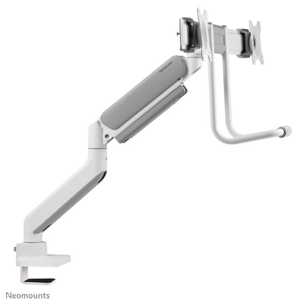Load image into Gallery viewer, Neomounts ds75-450wh2 full-motion screen desk mount, 2 screens, topfix clamp grommet
