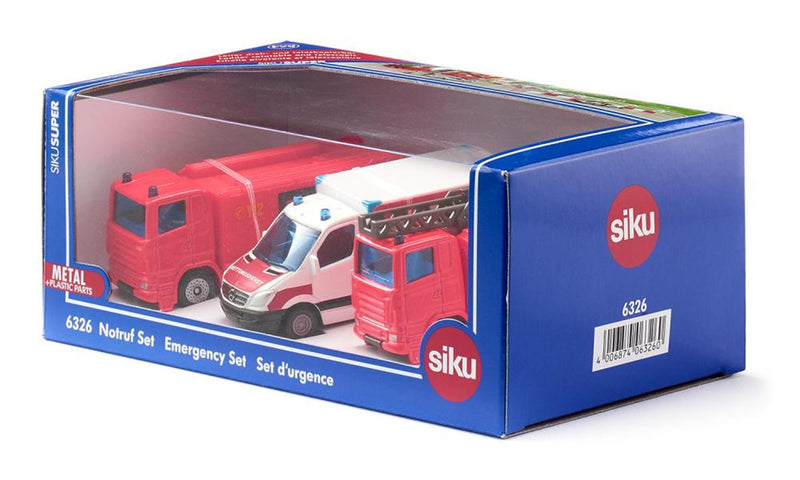 Load image into Gallery viewer, Siku 6326 hulpdiensten speelset 3 -delig