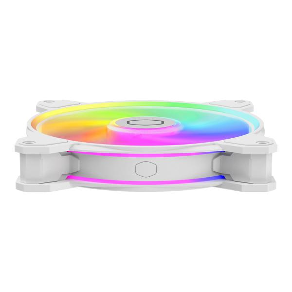 Load image into Gallery viewer, Cooler master mfl-b4dw-16np2-r2 masterfan mf140 halo2 white edition, 140 mm, 27 dba, 59.51 cfm, whit