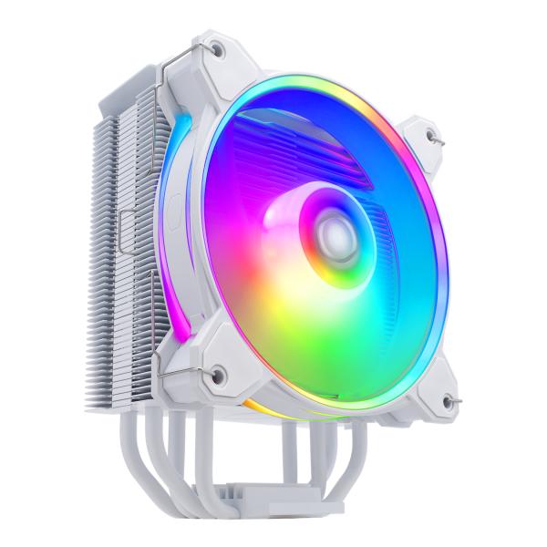 Load image into Gallery viewer, Cooler master rr-s4ww-20pa-r1 hyper 212 halo white, 4-pin, argb, 120mm, 650-2050 rpm, 27 dba (max)