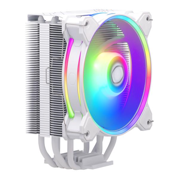 Load image into Gallery viewer, Cooler master rr-s4ww-20pa-r1 hyper 212 halo white, 4-pin, argb, 120mm, 650-2050 rpm, 27 dba (max)