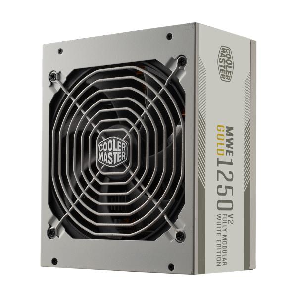 Load image into Gallery viewer, Cooler master mpe-c501-afcag-3geu mwe gold 1250 v2 white, atx3.0, 1250w, 90%, 140mm, 3x pcie 6+2