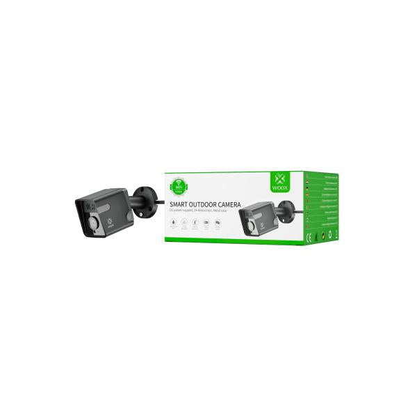 Load image into Gallery viewer, Woox r3568 outdoor security camera, 3 mp, 2k, ir night vision, 2-way audio, ip65 weatherproof, white