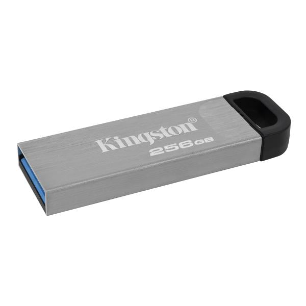 Load image into Gallery viewer, Kingston dtkn 256gb datatraveler kyson usb flash drive, 256 gb, usb 3.2 type-a, 200 60 mb s, silver
