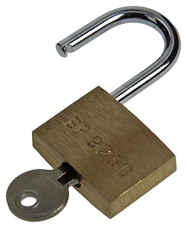 Chargez l'image dans la visionneuse de la galerie, Mack 1014072 - hangslot met cilinder messing 25 mm | 10 stuks