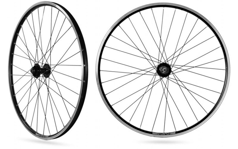 Load image into Gallery viewer, Rodi wielset skorpion 27,5 - 36 spaaks - 8 9 10 11 speed - zwart - quick release