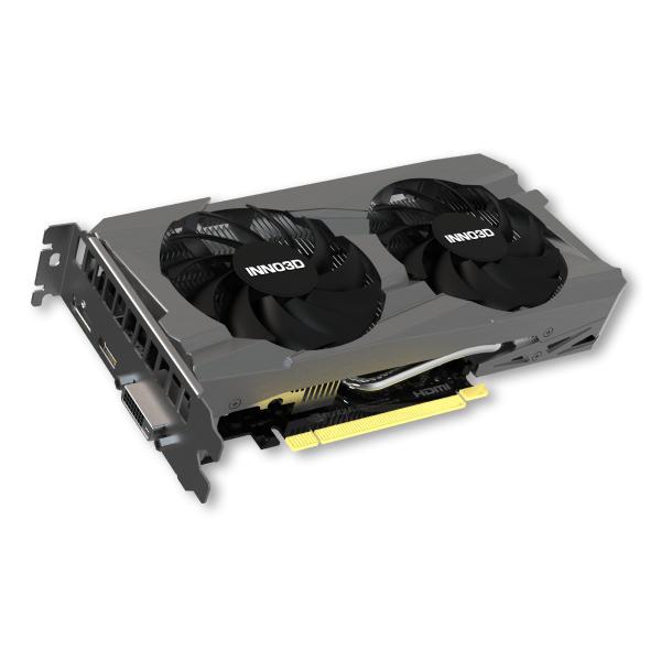 Load image into Gallery viewer, Inno3d n30502-08d6-1711va41 geforce rtx 3050 twin x2 v2, 8gb gddr6, 128-bit, 1777, 14gbps, 1xdp+hdmi