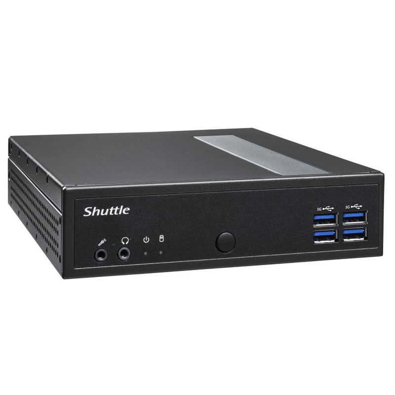 Load image into Gallery viewer, Shuttle dl30n slim barebone pc, 1.35l, iintel n100 fan, ddr5, 2x 2.5 gbe, hdmi 2.0b, 65w, 24 7
