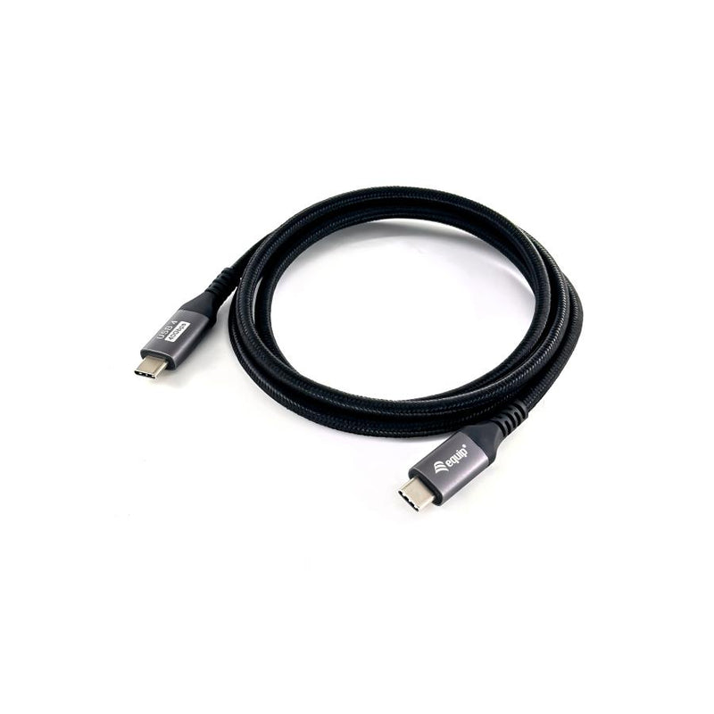 Cargue la imagen en el visor de la galería, Equip 128383 usb 4 gen 3 c to c cable, m m, pd3.1 240w, 8k 60hz, 40gbps, usb c, usb4 gen 3x2, 2 m