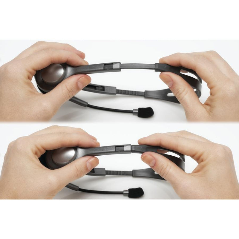 Load image into Gallery viewer, Logitech 981-000593 h111 stereo headset, wired, office call center, 20 - 20000 hz, headset, grey