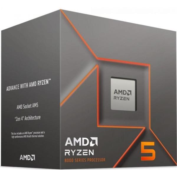Load image into Gallery viewer, Amd 100-000001591 ryzen 5 8400f tray, am5, 6-core htt, 4,2 4.7 ghz, 16 mb l3, 65 w