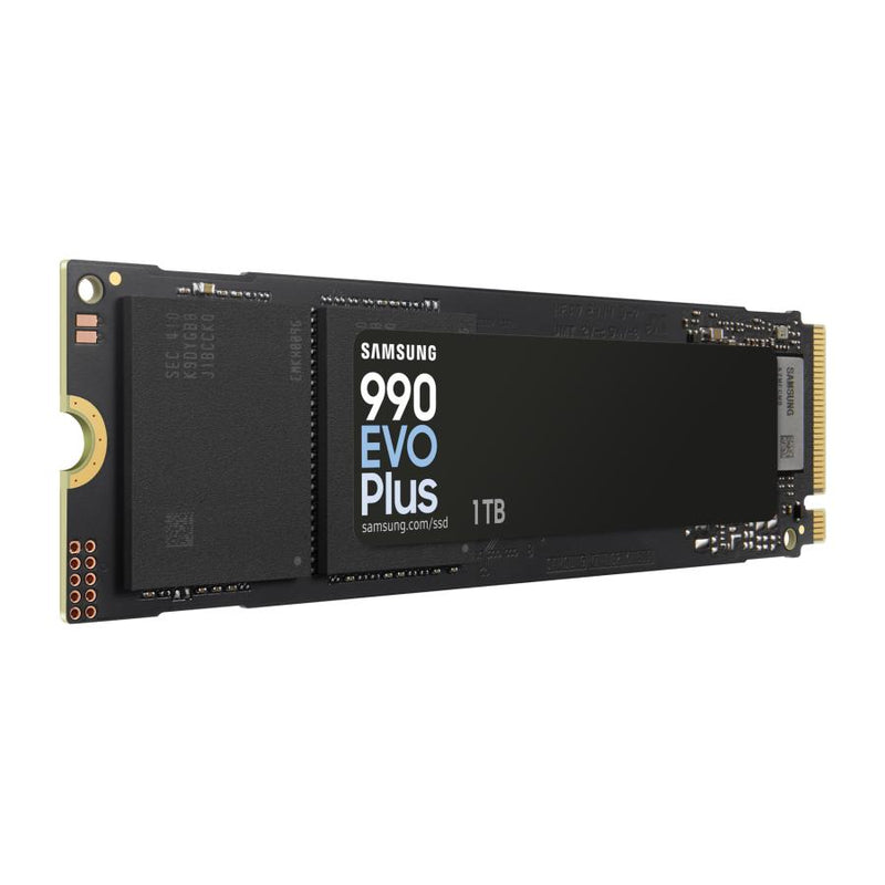 Load image into Gallery viewer, Samsung mz-v9s1t0bw 990 evo plus ssd, 1 tb, m.2, pcie 4.0, 7150 mb s, 1350000 iops, black