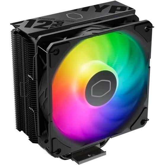 Load image into Gallery viewer, Cooler master rr-212s-25pz-r1 hyper 212 pro, 4-pin pwm, 120mm argb, 690~2500 ± 10% rpm, 4-heatpipe