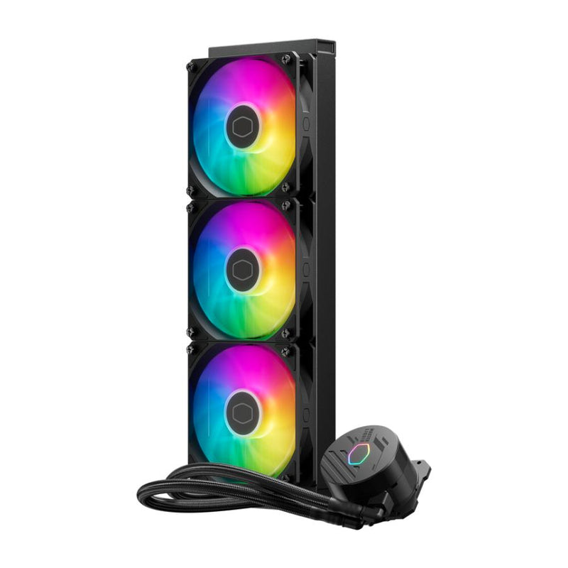 Load image into Gallery viewer, Cooler master mlw-d36m-a18pa-rw masterliquid 360 core ii argb white, gen 3 punp, 3x 120mm argb