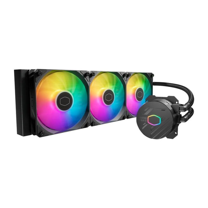 Load image into Gallery viewer, Cooler master mlw-d36m-a18pa-rw masterliquid 360 core ii argb white, gen 3 punp, 3x 120mm argb