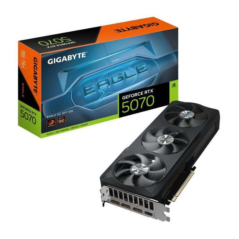 Load image into Gallery viewer, Gigabyte gv-n5070eagle oc-12gd geforce rtx 5070 eagle oc sff 12g, 12 gb, gddr7, 192 bit, pcie 5.0