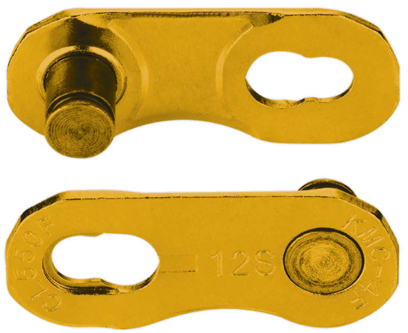 Load image into Gallery viewer, Kmc kette x-flat waxed chain x-flat waxed 12 13 fold 126gl gold