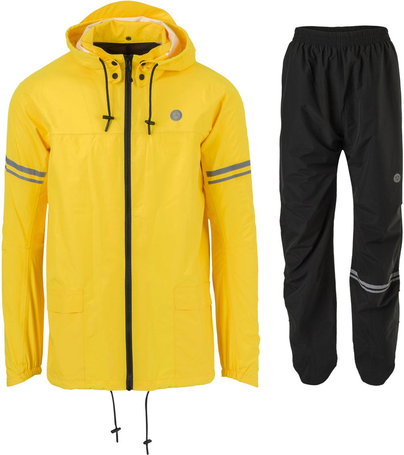 Afbeelding laden in galerijviewer, Agu original regenjas essential black yellow