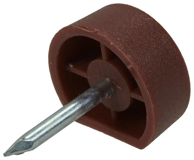 Afbeelding laden in galerijviewer, Mack 1013741 - 50 plankdragers + nagel bruin ø 10 mm | 10 stuks