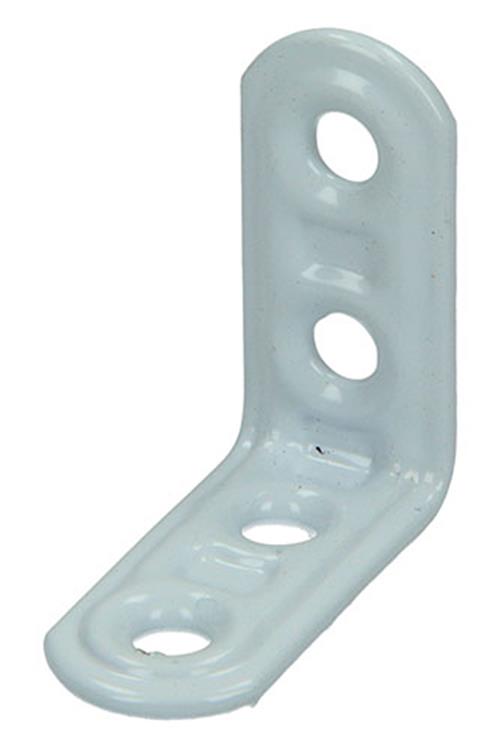 Laden Sie das Bild in Galerie -Viewer, Mack 1013793 - 4 geplooide winkelhaken wit gelakt 30x30mm | 10 stuks