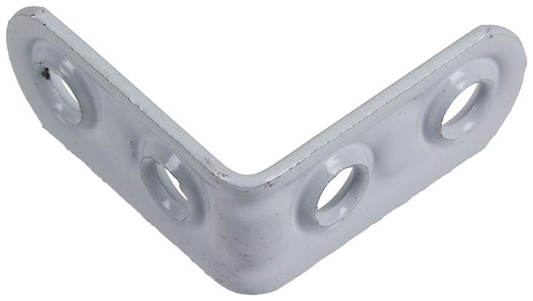 Afbeelding laden in galerijviewer, Mack 1013793 - 4 geplooide winkelhaken wit gelakt 30x30mm | 10 stuks