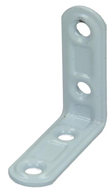 ギャラリービューアに画像をロードする, Mack 1013794 - 4 geplooide winkelhaken wit gelakt 40x40mm | 10 stuks