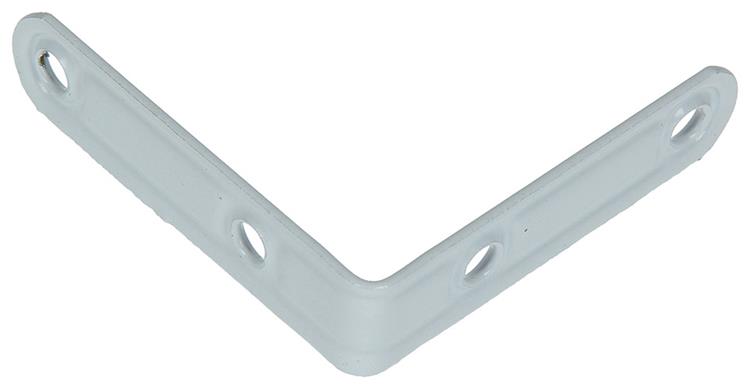 Afbeelding laden in galerijviewer, Mack 1013795 - 4 geplooide winkelhaken wit gelakt 60x60mm | 10 stuks