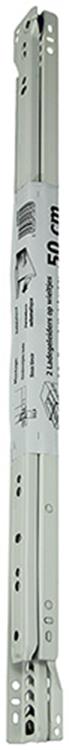 Afbeelding laden in galerijviewer, 1013691 - paar rolladegeleiders wit 25kg 50cm | 5 stuks