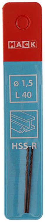 Afbeelding laden in galerijviewer, Mack 1018176 - universeelboor hss r ø 1,5 x 40 mm 2st | 5 stuks