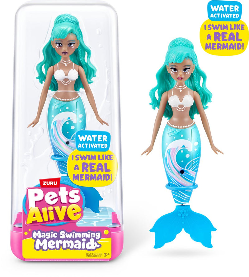 Afbeelding laden in galerijviewer, Zuru zeemeermin speelgoed pets alive zwemmende zeemeermin waterpret.