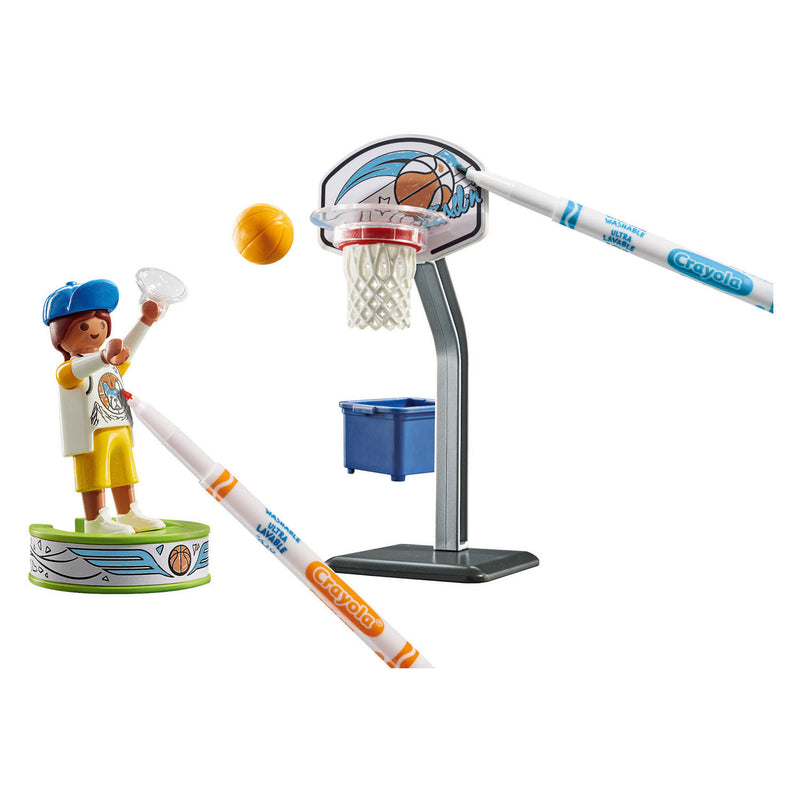 ギャラリービューアに画像をロードする, Playmobil color skater met basketbal - 71516