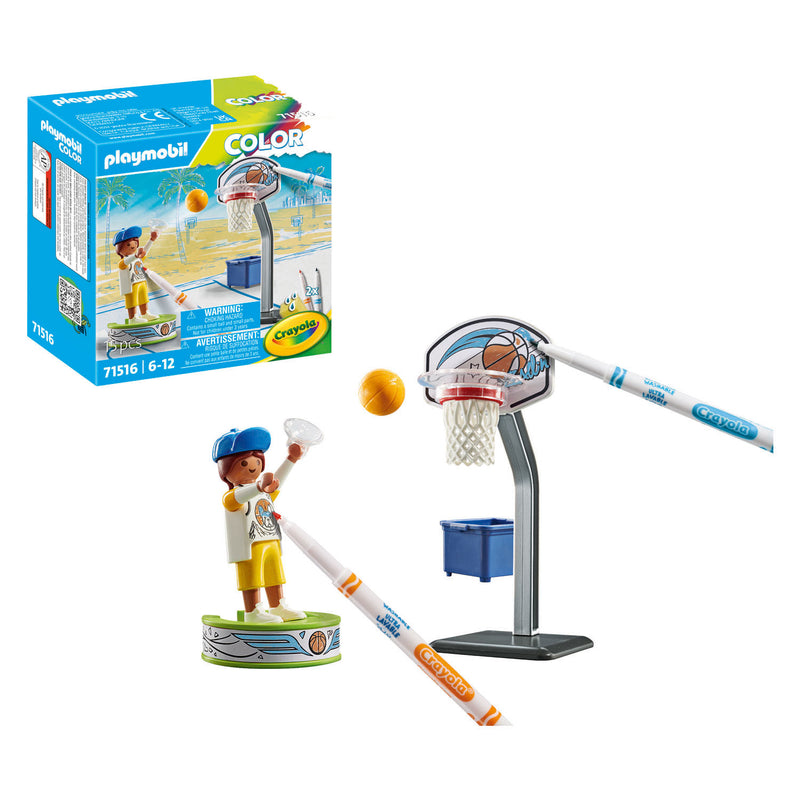 ギャラリービューアに画像をロードする, Playmobil color skater met basketbal - 71516