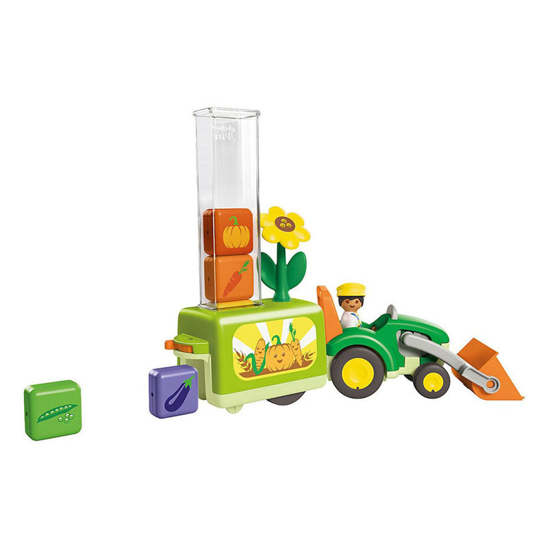 ギャラリービューアに画像をロードする, Playmobil junior tractor met laad- en lossysteem - 71773