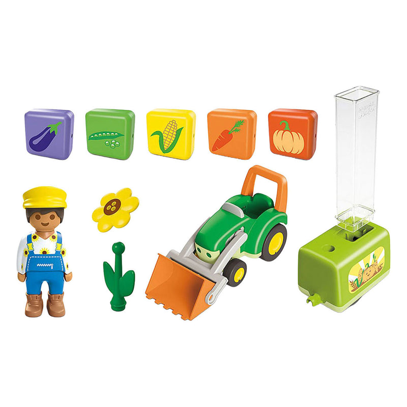 ギャラリービューアに画像をロードする, Playmobil junior tractor met laad- en lossysteem - 71773
