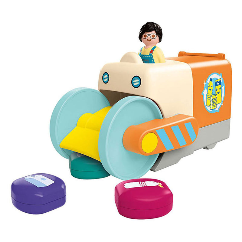 Chargez l'image dans la visionneuse de la galerie, Playmobil junior duw- en grijpvuilniswagen - 71774