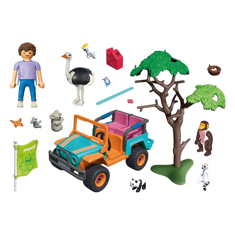 Afbeelding laden in galerijviewer, Playmobil animals friends kleurrijke terreinwagen - 71855