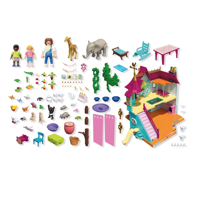 Afbeelding laden in galerijviewer, Playmobil animals friends levendig dierenhuis - 71853