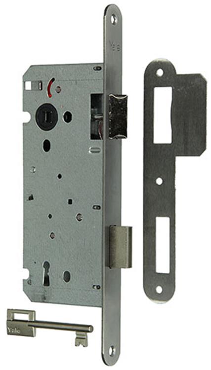 Afbeelding laden in galerijviewer, Yale 1019045 - 1 dubbel insteekslot l r inox a1353-27 55mm | 3 stuks