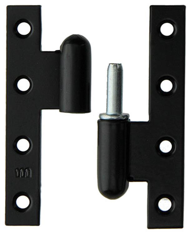 ギャラリービューアに画像をロードする, Yale 1019157 - 3 zware paumellen zwart geplast.rechts 110x70mm | 5 stuks