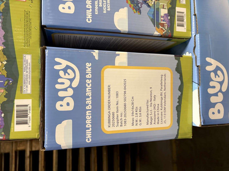 Load image into Gallery viewer, Bluey loopfiets metaal