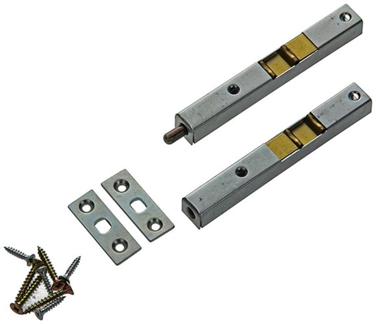 Afbeelding laden in galerijviewer, Yale 1019212 - 2 buisschuiven verzinkt 11x13mm 100mm | 5 stuks