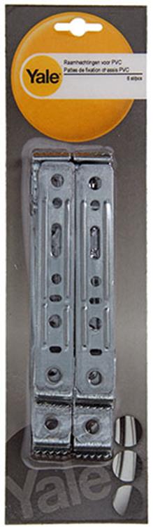 Chargez l'image dans la visionneuse de la galerie, Yale 1019233 - 6 raamhechtingen vr pvc raam rehau s730 | 5 stuks