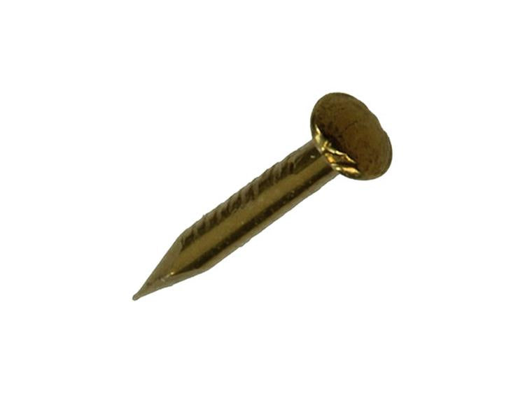 Afbeelding laden in galerijviewer, Mack 1017166 - nagel bolle kop messing 20 gr 1,0 x 10 mm | 10 stuks