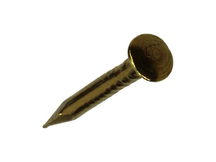 Afbeelding laden in galerijviewer, Mack 1017167 - nagel bolle kop messing 20 gr 1,2 x 12 mm | 10 stuks