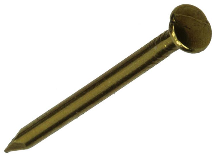 Afbeelding laden in galerijviewer, Mack 1017171 - nagel bolle kop messing 20 gr 1,5 x 25 mm | 10 stuks