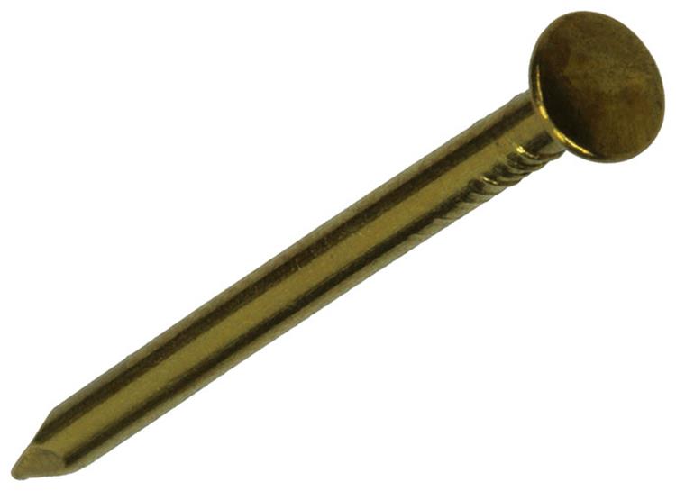 Afbeelding laden in galerijviewer, Mack 1017173 - nagel bolle kop messing 20 gr 1,8 x 30 mm | 10 stuks