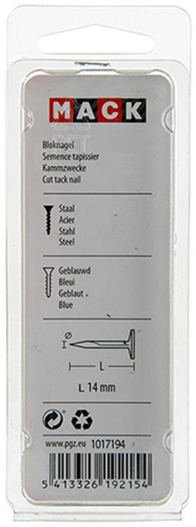 Chargez l'image dans la visionneuse de la galerie, Mack 1017194 - bloknagel staal geblauwd 50 gr14 mm | 10 stuks