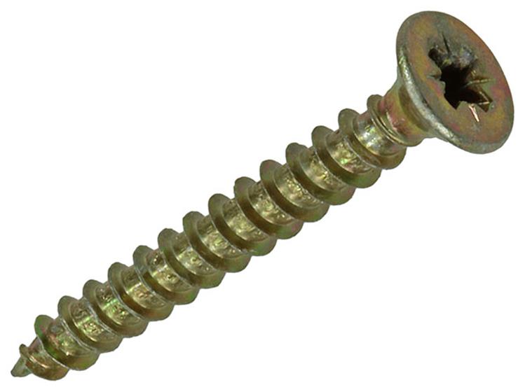 Afbeelding laden in galerijviewer, Mack 1017218 - spaanplaatschroef vz kop geelverz.40 st 3,0 x 25 mm | 10 stuks